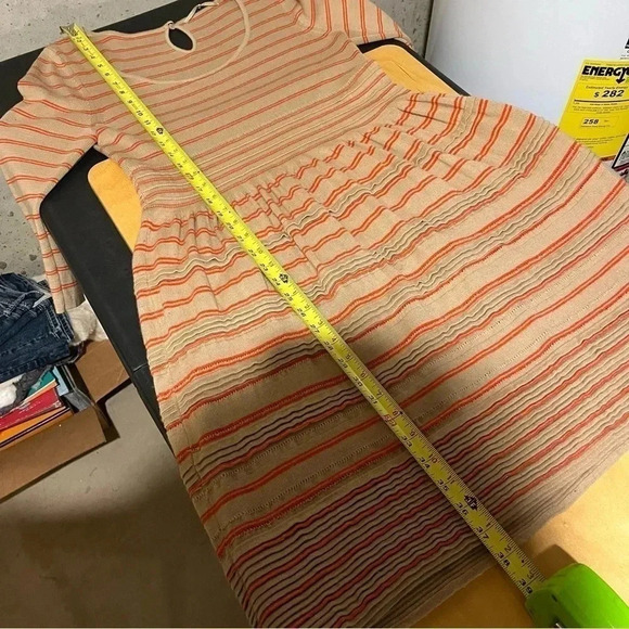 Anthropologie Knitted and Knotted Knit Elodie Striped Sweater Dress Scoop Neck - Picture 10 of 12